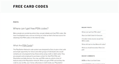 Desktop Screenshot of cardcodes.net